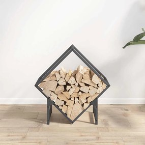 Suporte para lenha 50x25x50 cm aço laminado a frio antracite