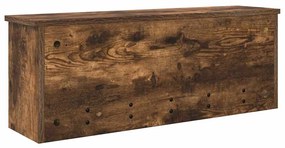 Cabideiro de Parede Carvalho fumado 80 x 20 x 30 cm