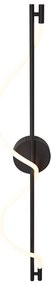 Candeeiro de Parede Moderno Preto Incl. LED Regulável em 3 Níveis - Twirl Moderno