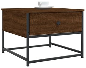 Mesa centro 51x51x40 cm derivados de madeira carvalho castanho