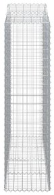 Cestos gabião arqueados 14 pcs 200x50x180/200 ferro galvanizado