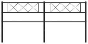 Cabeceira de cama 200 cm metal preto