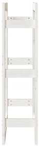 Suporte para lenha 60x25x100 cm pinho maciço branco