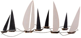 Acessório Decorativo de Metal Ocean – Multicolor – 117 x 5 x 52 cm