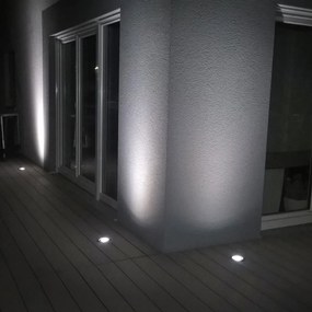 Conjunto de 5 projetores de exterior em aço inoxidável IP65 - Delux