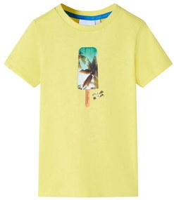 T-shirt de criança amarelo 128