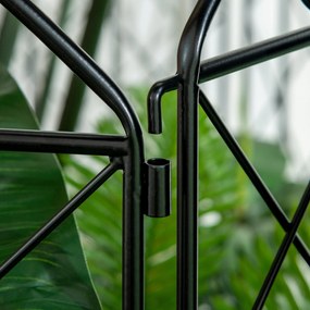 Cercas de Jardim de 4 Painéis 88x110 cm Cercas de Jardim Metálicas Cer