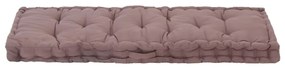 Almofadão móveis paletes algodão 120x40x7 cm cinza-acastanhado