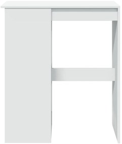 Mesa de bar com prateleiras derivados de madeira branco
