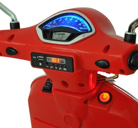 Scooter Elétrico para crianças com USB MP3 Luz para Crianças de a partir de 3 Anos de Carga 25 kg