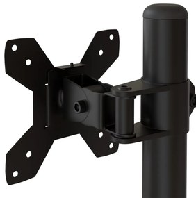 Suporte duplo para monitor VESA 75/100 mm aço preto