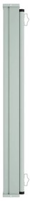 Toldo lateral retrátil para pátio 160x600 cm vermelho