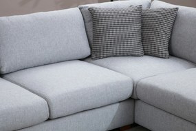 Sofá de Canto Loop – Cinzento Claro – 246 cm x 308 cm