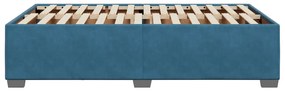 Estrutura de cama 120x200 cm veludo azul