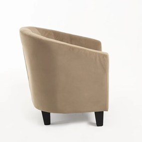 Cadeirão Kanapi Veludo - Taupe