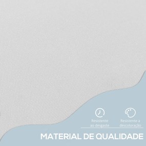 Toldo Manual Retrátil 200x150 cm com Manivela de Alumínio Ângulo Ajust