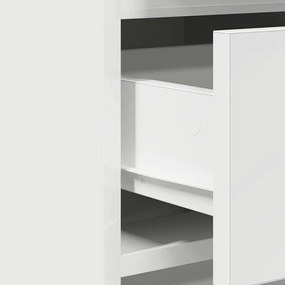 Conjunto de Mesas de Maquiagem de 3 Peças com LED de Madeira de Engenh