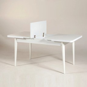 Mesa de Jantar Extensível Vina – Branco – 130x77x80 cm