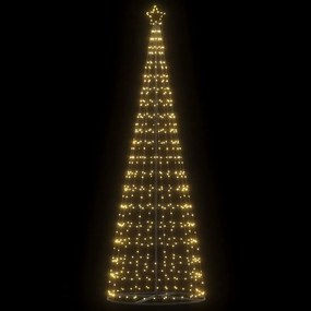 vidaXL LED Árvore de Natal 550 LEDs Branco Quente 300 cm