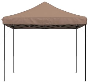Tenda para festas pop-up dobrável 292x292x315 cm castanho