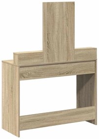Mesa de Maquilhagem com Gavetas Carvalho Sonoma 100x41x140 cm