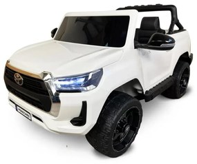 Carro eletrico crianças Toyota Hilux 12v 2.4G com Ecrã Tactil MP4 Branco