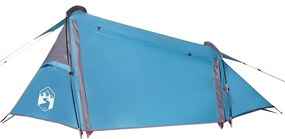 Tenda de campismo túnel para 2 pessoas impermeável azul