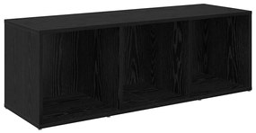 Gabinete para TV 4 pcs Carvalho Preto 37 x 35 x 107.5 cm