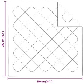 Colchas &amp; Edredons Branco 200 x 200 cm Microfibra