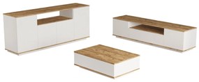 Conjunto de Mobiliário de Sala de Estar FR18 – Pinho Atlântico Branco