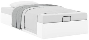 Estrutura de cama otomana sem colchão 100x200 cm branca