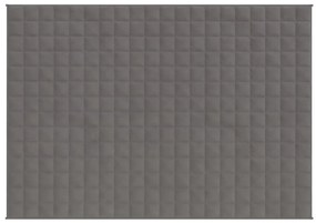 Manta pesada 11 kg 152x203 cm tecido cinzento