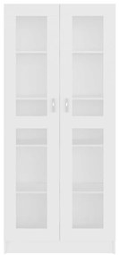 Armário vitrine 82,5x30,5x185,5cm derivados de madeira branco