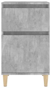 Mesas de cabeceira 2 pcs 40x35x70 cm cinzento cimento