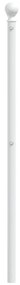 Cabeceira de cama 200 cm metal branco