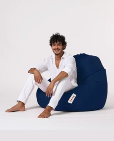 Pufe de Jardim Premium XXL – Azul Escuro – 115x130x39 cm | Tribo Home