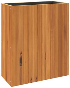 Vaso/floreira de jardim 59x27,5x70 cm madeira de acácia maciça