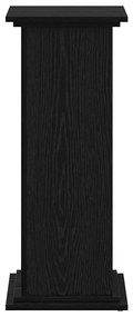 Suporte pra Plantas Preto Carvalho 33 x 33 x 80 cm - Madeira Reconstit