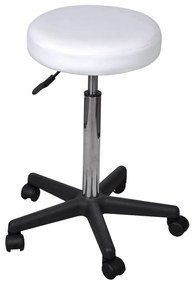 Bancos de escritório 2 pcs 35,5x84 cm couro artificial branco