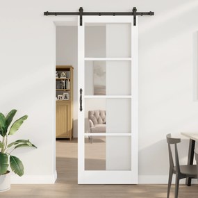 Porta Deslizante vidaXL com Conjunto de Hardware 'ORKDAL'Branca 83x232 cm