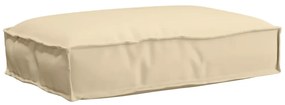 vidaXL Cushion de Palete para assento Bege 60x40x8 cm Tecido Oxford