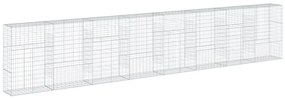 Cesto gabião com cobertura 800x50x150 cm ferro galvanizado