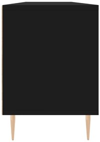 Móvel de TV 150x30x44,5 cm derivados de madeira preto