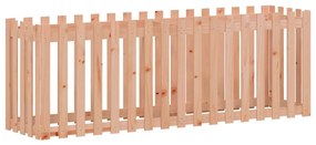 Canteiro elevado c/ design de cerca 200x50x70cm madeira douglas