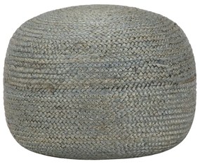 vidaXL Pufe artesanal 45x30 cm juta verde azeitona