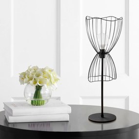 Candeeiro de Mesa Zeyno – Preto – 25 x 25 cm