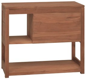 Armário de casa de banho 85x40x75 cm teca maciça