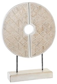 Figura Decorativa Dkd Home Decor Branco Ferro Círculos (41 X 12 X 55 cm)