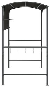 Gazebo com toldo 220x110x200 cm antracite