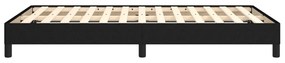 Estrutura de cama sem colchão 120x200 cm tecido preto